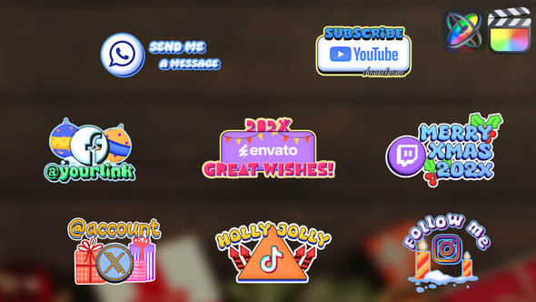 Christmas Lower Thirds for FCPX alt