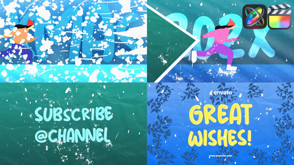 New Year Typography Opener for FCPX alt