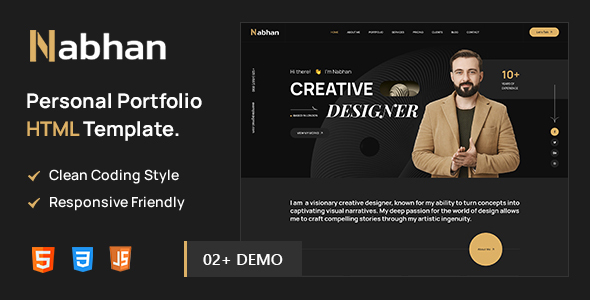 Nabhan - Personal Portfolio HTML Template