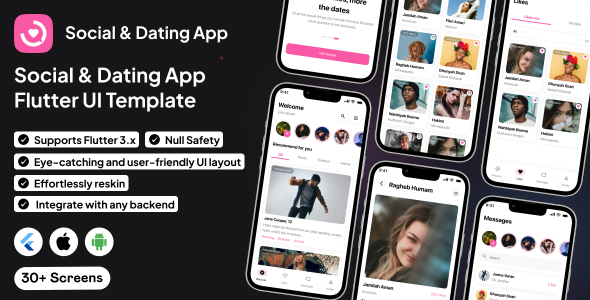 LinkLove UI Template | Social Match & Chat App in Flutter | Dating App | CupidConnect Template