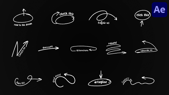 Arrows Titles for After Effects alt