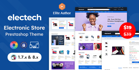 Electech – Electronics Mega Store Prestashop Responsive Theme – 0 Sold!