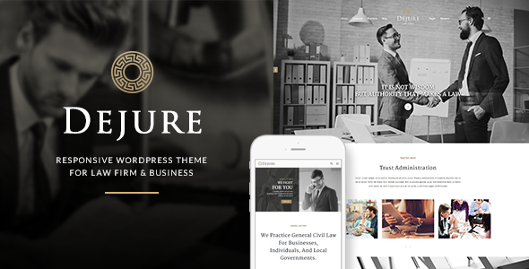 Dejure Responsive WP Theme for Law firm & Business