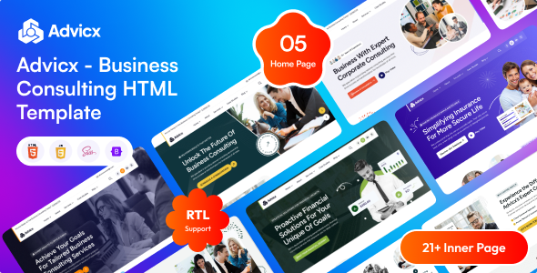 Advicx – Business Consulting HTML Template – 0 Sold!