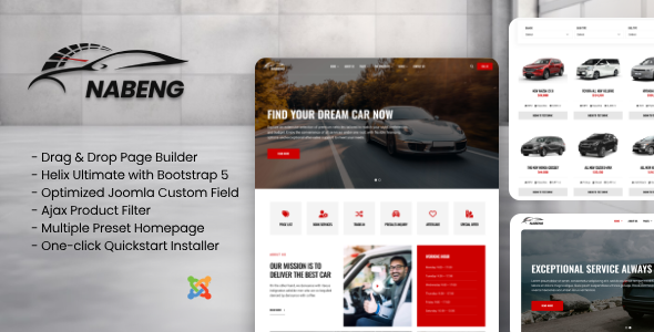 Nabeng - Car Directory with Ajax Filter Joomla Templates