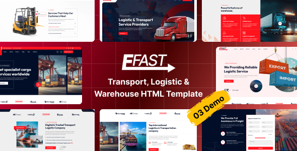 Efast – Transport, Logistic & Warehouse HTML Template – 0 Sold!