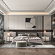 Modern Bedroom Scene 47 - 3DOcean Item for Sale