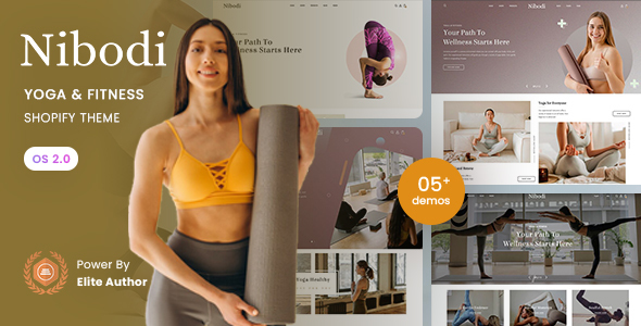 Nibodi – Yoga & Fitness Shopify 2.0 Theme – 0 Sold!