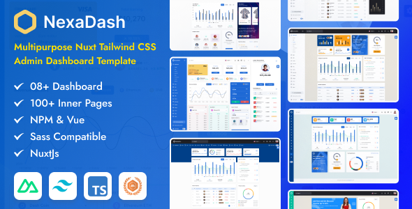 NexaDash - Nuxt Tailwind CSS Multipurpose Admin & Dashboard Template