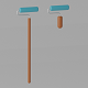 Cartoon Paint Roller 3D model - 3DOcean Item for Sale