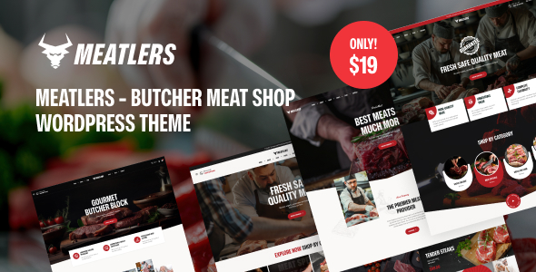 Meatlers – Butcher Meat Shop WordPress Theme – 0 Sold!