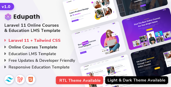 Edupath – Laravel Online Courses & Education LMS Template – 0 Sold!