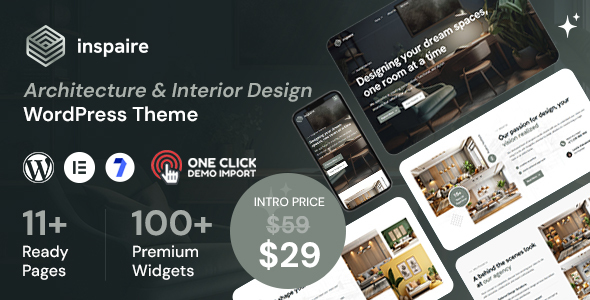 Inspaire – Architecture WordPress Theme – 0 Sold!