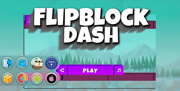 FlipBlock Dash Game Template
