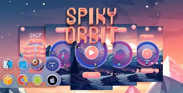 Spiky Orbit Game Template