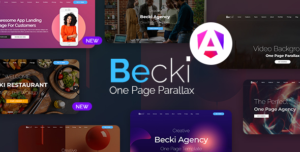 Becki - Creative Parallax One Page Angular Template