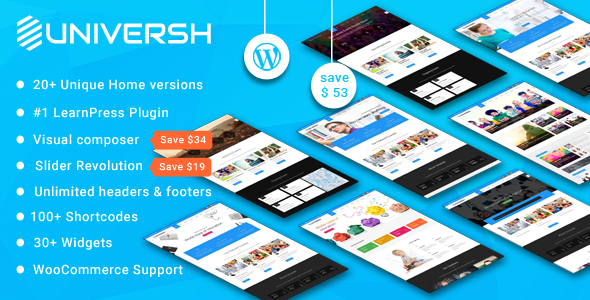 Universh - Education Multipurpose WordPress Theme