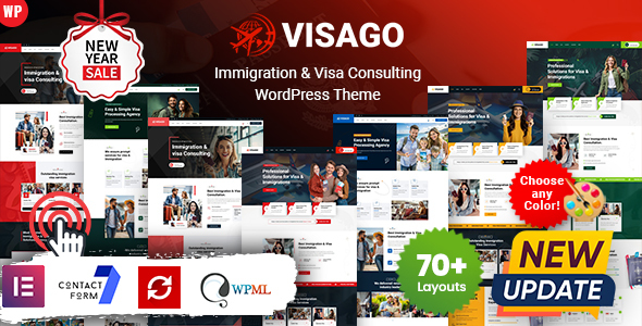 Visa Go - Immigration and Visa Consulting WordPress Theme