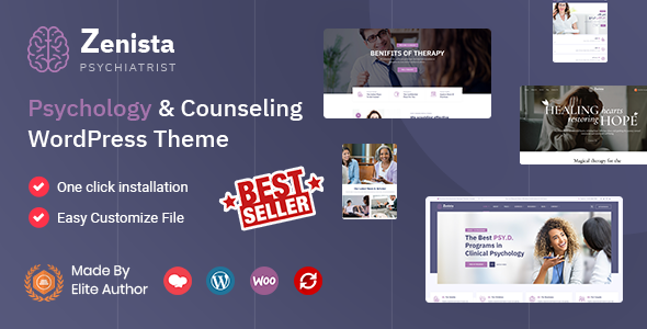 Zenista - Psychology & Counseling WordPress Theme with Appointments Booking