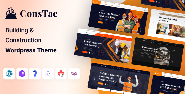 ConsTac - Construction & Building WordPress Theme Multipurpose