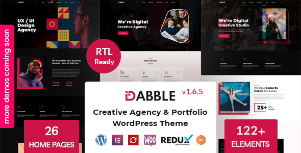 Dabble - Creative Agency & Portfolio WordPress Theme