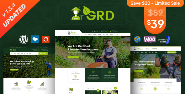 GRD - Gardening and Landscaping WordPress Theme