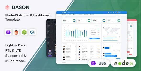 Dason - Nodejs Admin & Dashboard Template