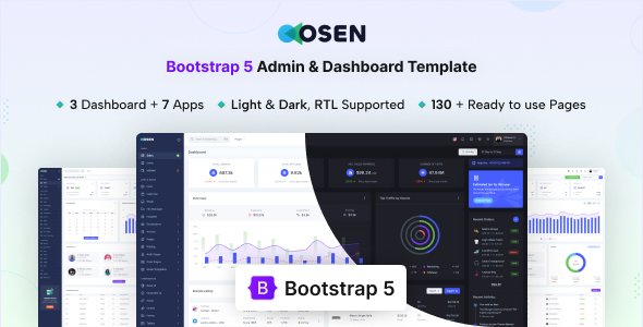 Osen - Bootstrap 5 Admin & Dashboard Template