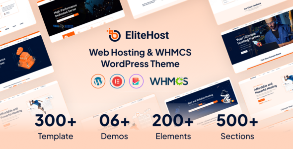 Elitehost – Webhosting & WHMCS WordPress Theme – 0 Sold!