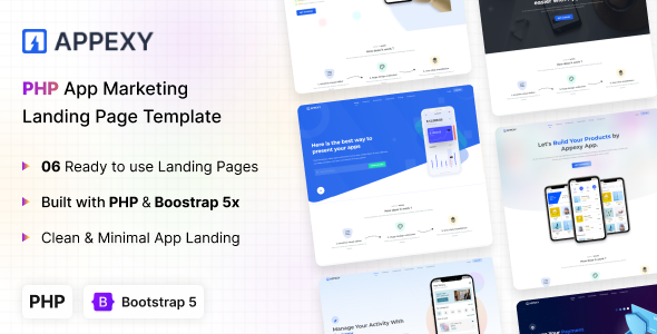 Appexy – PHP Landing Page Template – 0 Sold!