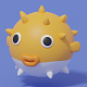 Cartoon Puffer Fish 3D model - 3DOcean Item for Sale