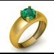 GOLD EMERALD RING 3D PRINTABLE MODEL - 3DOcean Item for Sale