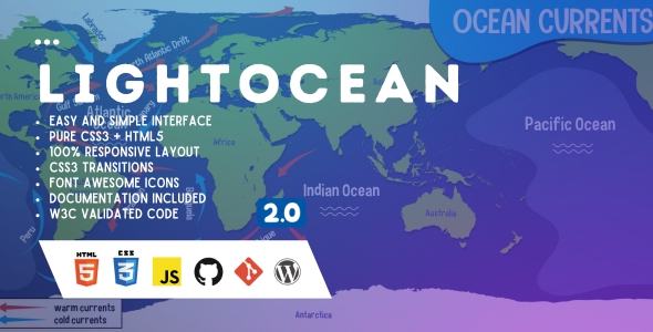 LightOcean - Testimonial Cards Showcase HTML5