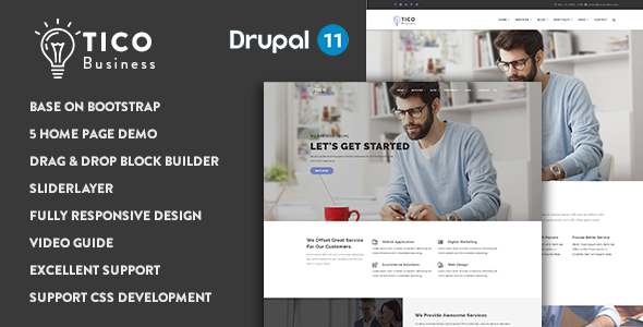 Tico - Responsive Business Drupal 11 Theme