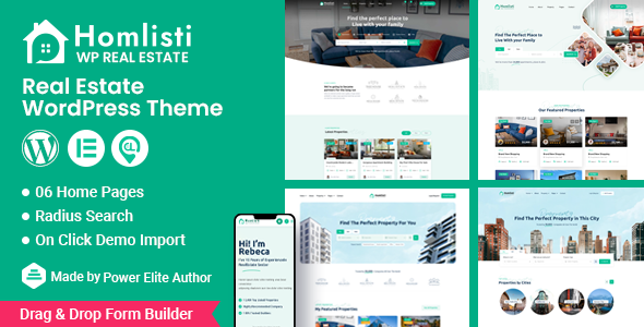 Homlisti – Real Estate WordPress Theme + RTL