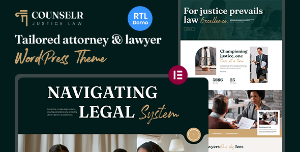 Counselr - Attorney & Lawyer WordPress Theme