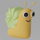 Cartoon Snail 3D model - 3DOcean Item for Sale