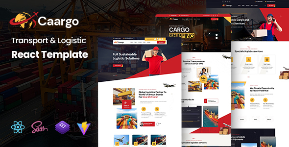 Caargo – Transport & Logistics React Template – 0 Sold!