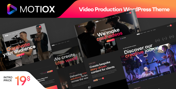 Motiox – Video Production WordPress Theme – 0 Sold!