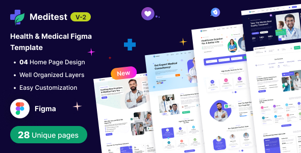 Meditest - Medical & Health Figma Template