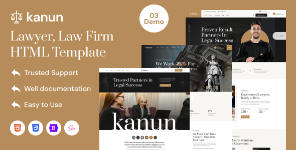 Kanun - Attorney & Law Agency HTML Template