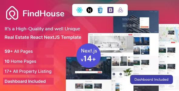 FindHouse - Real Estate React NextJS Template