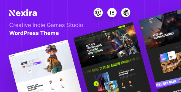 Nexira - Creative Indie Games Studio WordPress Theme