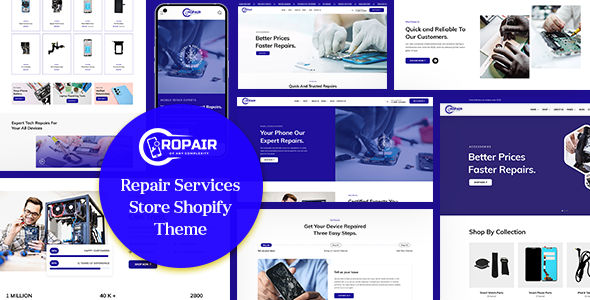 Ropair – Mobile Phone Computer & Electronics Repair Services Store Shopify Theme OS 2.0 – 0 Sold!