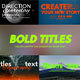 Bold Titles - VideoHive Item for Sale