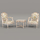 Classic European Style Coffee Table and Armchair 26 - 3DOcean Item for Sale