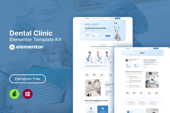 Dentcys – Dental Clinic Elementor Template Kit – 0 Sold!