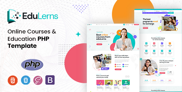 Edulerns – Education Courses PHP Template – 0 Sold!