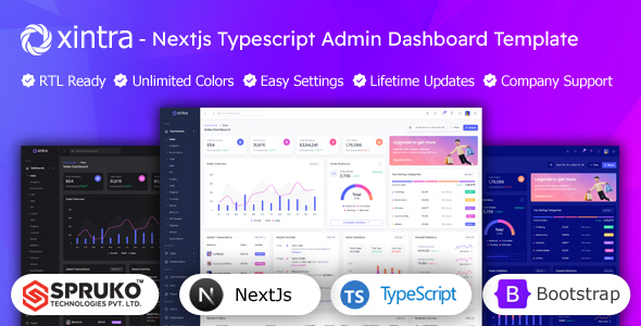 Xintra – Page Router Nextjs Typescript Admin Template – 0 Sold!