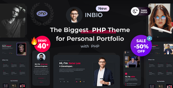 InBio - Personal Portfolio PHP Template